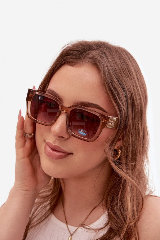 Damen braune Sonnenbrille