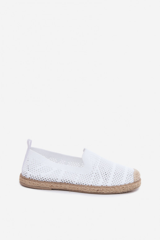 Espadrilles blanches ajourées Candessa