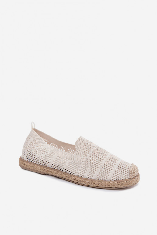 Espadrilles ivoire ajourées Candessa