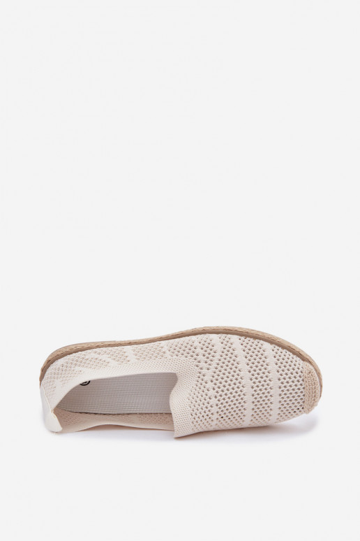 Luftige elfenbeinfarbene Espadrilles Candessa