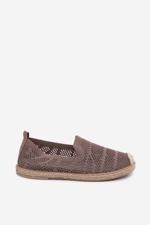 Luftige khakifarbene Espadrilles Candessa