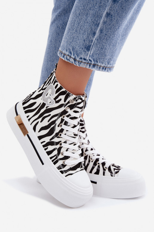 Chaussures décontractées avec plateforme Zebra Meloria