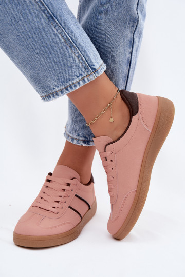 Sneaker aus Kunstleder in Rosa Corelle 2