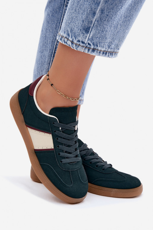 Damen Sneakers in Flaschengrün aus Kunstleder Corelle