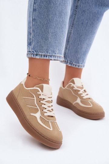 Damen Low Sneakers in Sandfarbe Brenelle 2