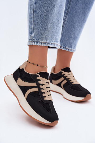 Dames sneakers met platform in zwarte kleur Laurelia 2