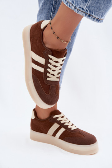 Bruine platform sneakers Giselia