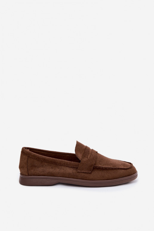 Mocassins en faux daim pour femmes CzekoladoĮe Renelia