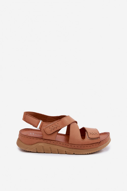 Bruine platform sandalen Tai turiciejka L4496-29