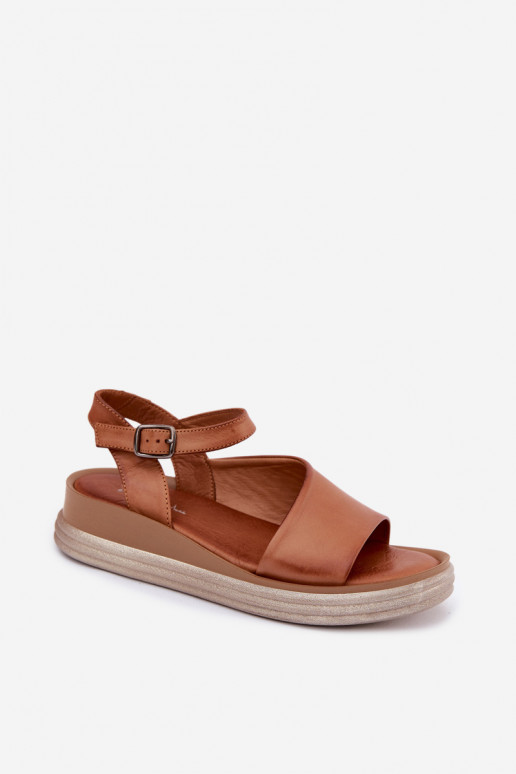 Bruine platform sandalen Tai turiciejka L7629-29