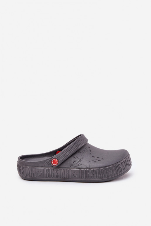 Herren leichte Clogs Big Star II175007 grau