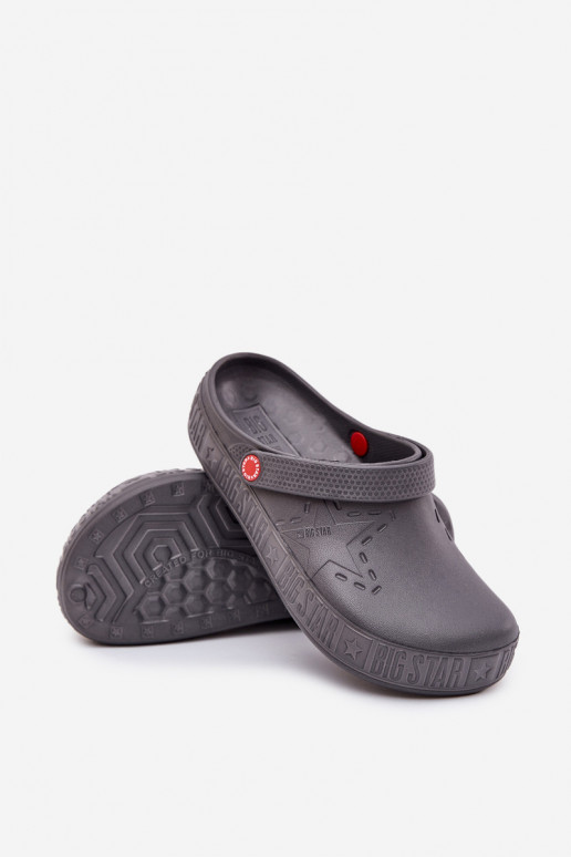 Sabots légers pour hommes Big Star II175007 gris