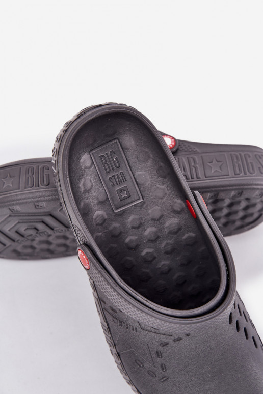 Herren leichte Clogs Big Star II175007 grau
