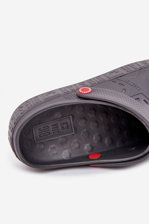 Sabots légers pour hommes Big Star II175007 gris