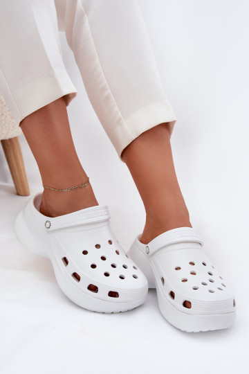 Dameslippers met trendy chunky zolen Big Star RR274A119 wit