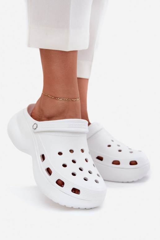 Dameslippers met trendy chunky zolen Big Star RR274A119 wit