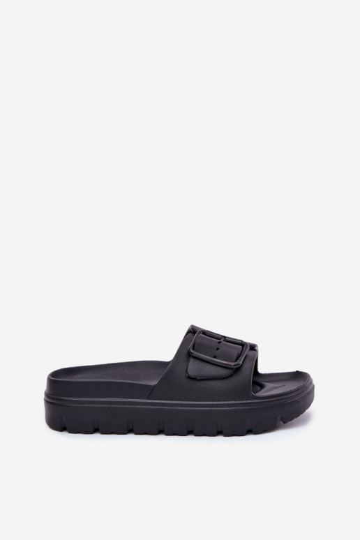 Chaussons légers noirs pour femmes avec boucles Viasara