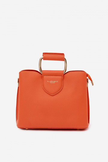 Orange Handtasche aus Kunstleder Lorielle