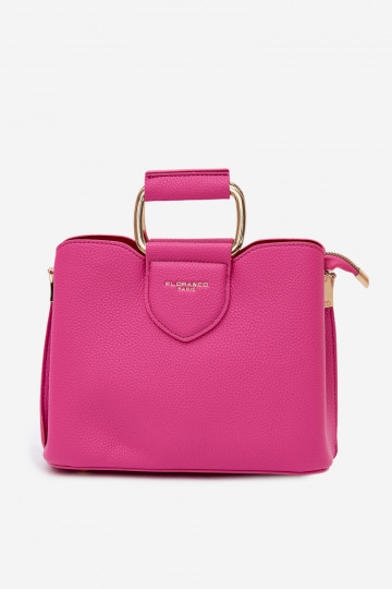 Sac rose en simili cuir Lorielle