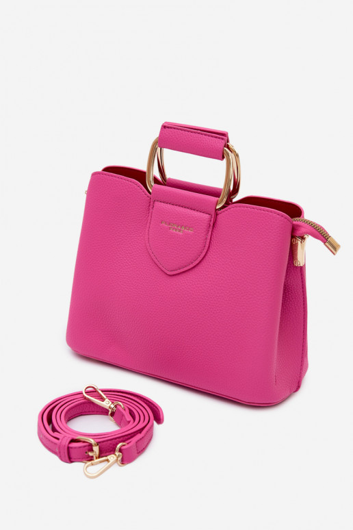 Sac rose en simili cuir Lorielle
