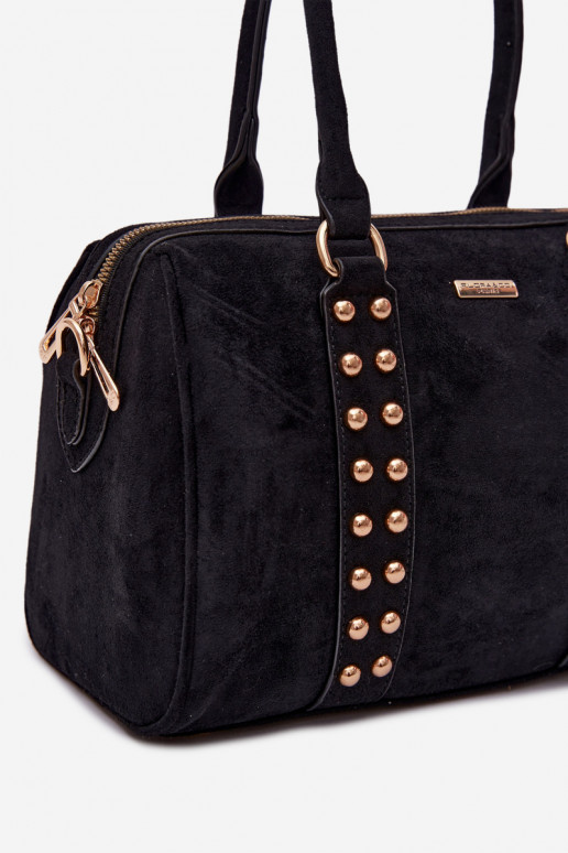 Zwarte handtas met gouden studs Emelle