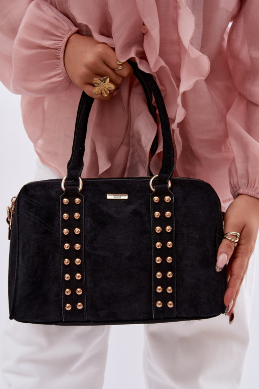 Zwarte handtas met gouden studs Emelle