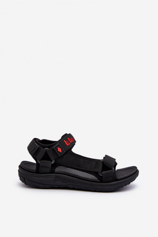 Sandales femme avec fermetures adhésives en noir Lee Cooper LCIN-26-34-4423L