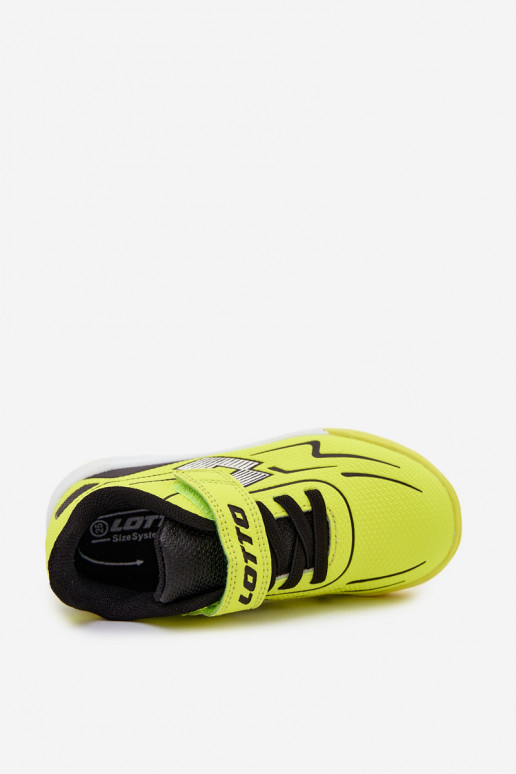 Baskets pour enfants LOTTO KOBALTO jaunes