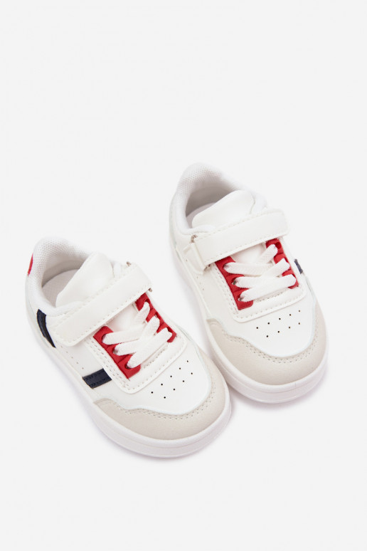 Kindersportschuhe mit Klettverschluss in Weiß Tailva