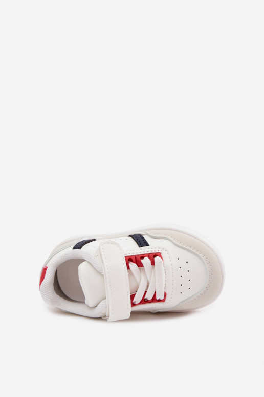 Chaussures de sport pour enfants avec Velcro en blanc Tailva