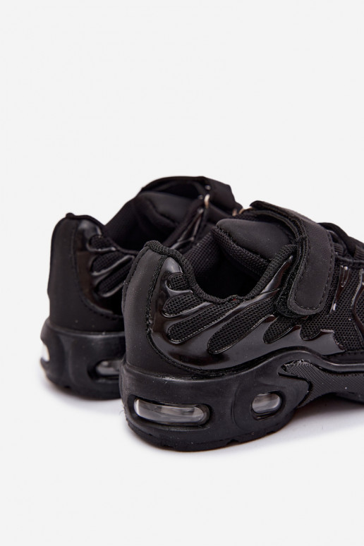 Kindersportschuhe mit Klettverschluss in Schwarz Rider