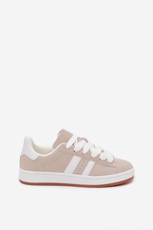 Baskets pour femmes avec rayures couleur sable Cascade