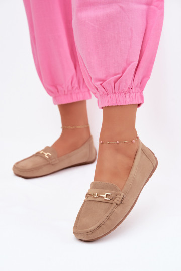 Mocassins classiques en daim couleur kaki Corinell 2