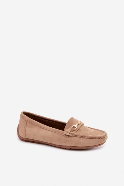 Mocassins classiques en daim couleur kaki Corinell