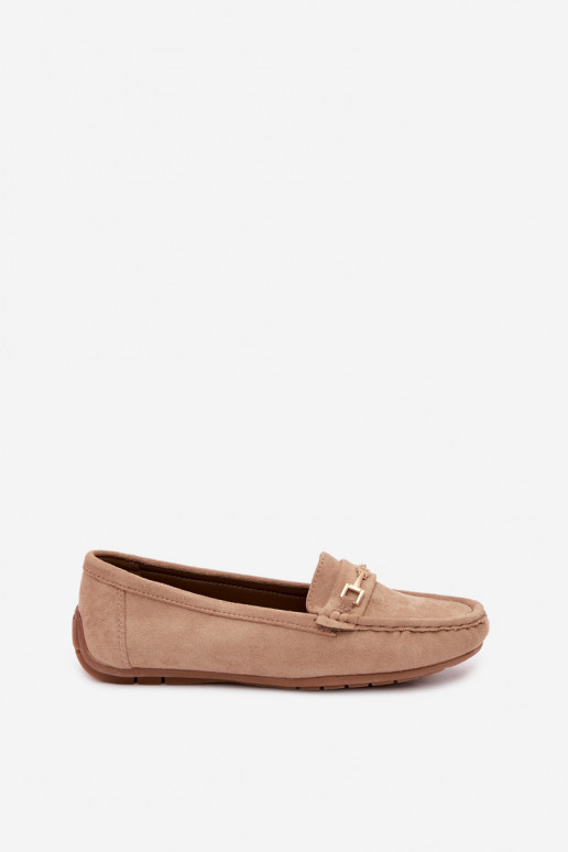 Mocassins classiques en daim couleur kaki Corinell