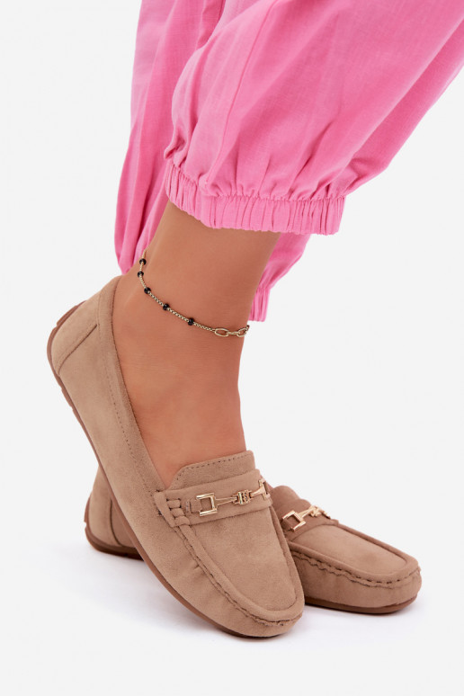 Mocassins classiques en daim couleur kaki Corinell