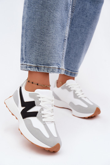 Damen Sneakers weiß-grau Britma