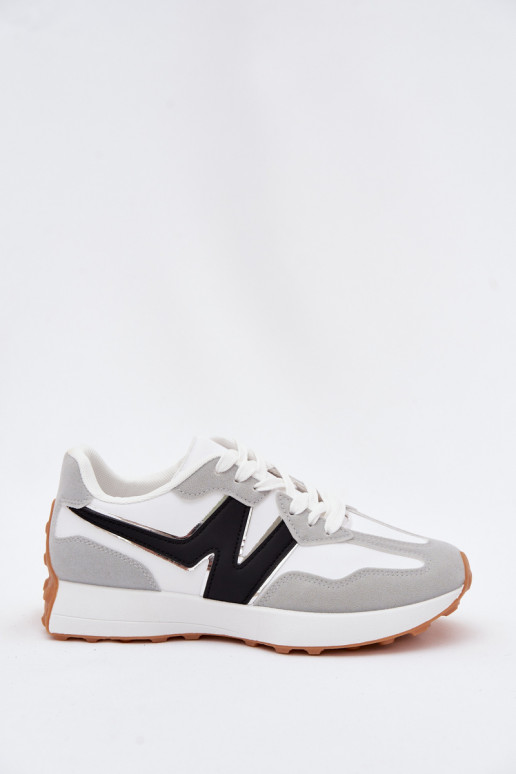 Dames sneakers wit-grijs Britma