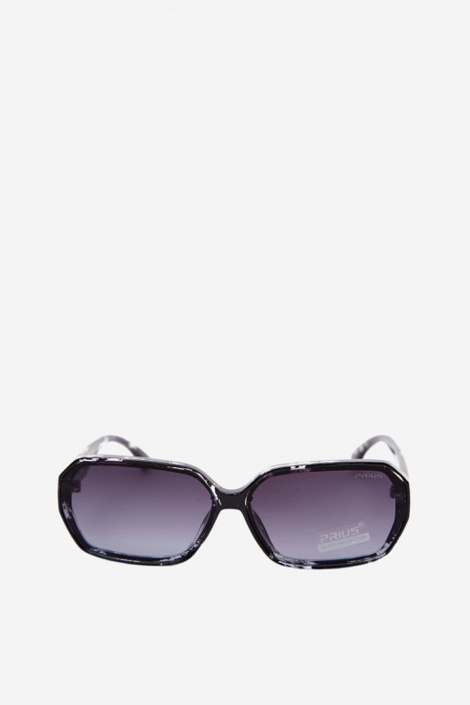 Damen-Sonnenbrillen mit UV-Filter schwarz mit Marmor-Effekt