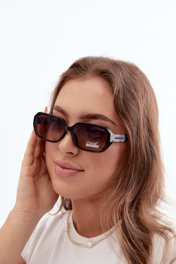 Dames zonnebril met UV-filter donkerblauwe kleur