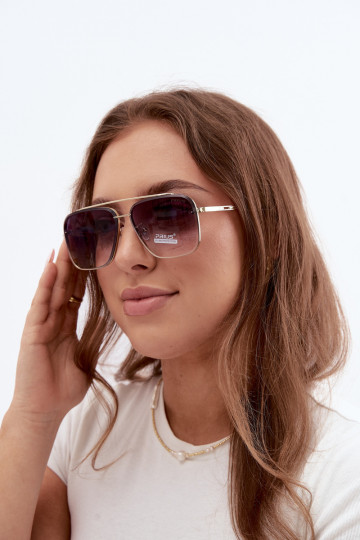 Zonnebril met UV 400-filter violet