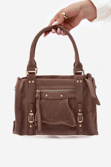 Sac en daim synthétique argile Lendra