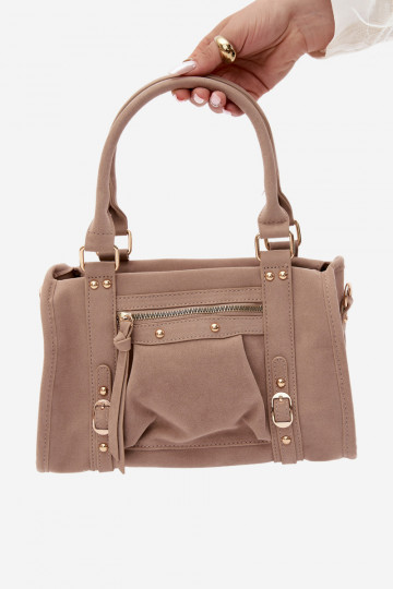 Sac en daim synthétique sable Lendra