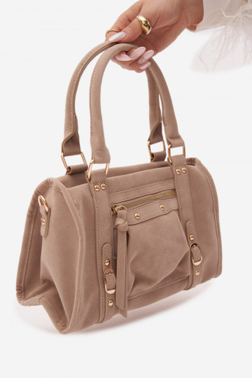 Sac en daim synthétique sable Lendra 2
