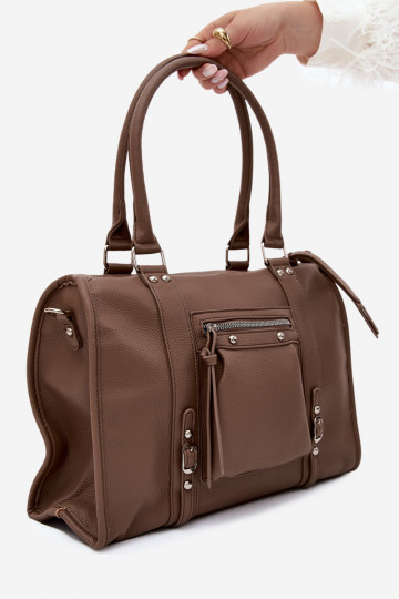 Grand sac en simili cuir argile Nolita 2