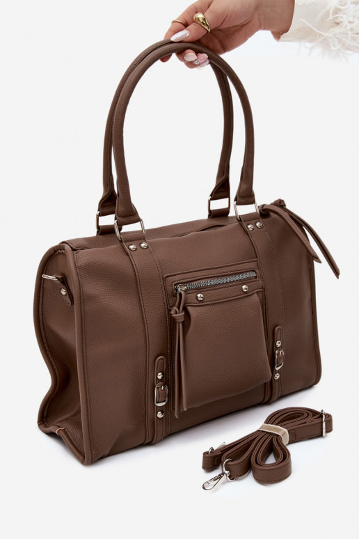Grand sac en simili cuir argile Nolita