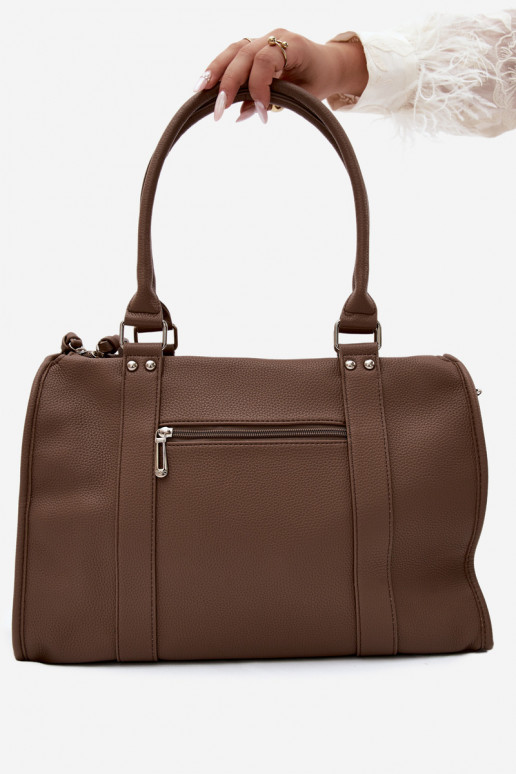 Grand sac en simili cuir argile Nolita