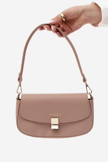 Petit sac en simili cuir ivoire Acacia