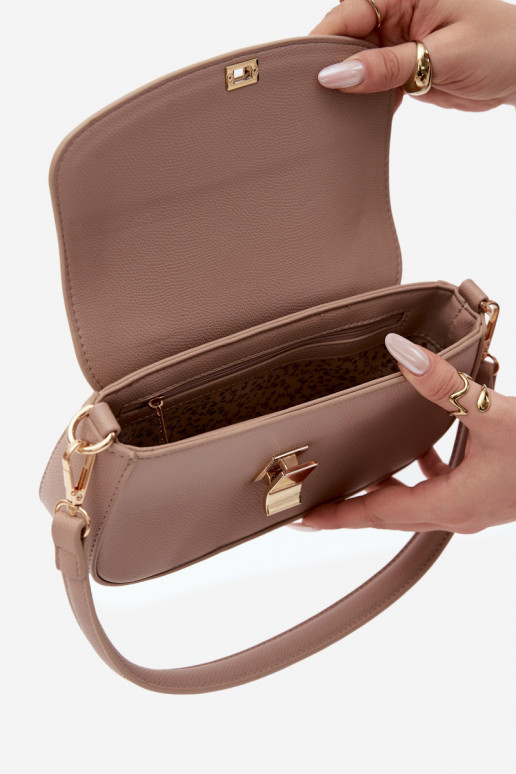 Petit sac en simili cuir ivoire Acacia