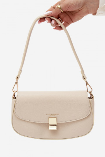Petit sac en simili cuir sable clair Acacia